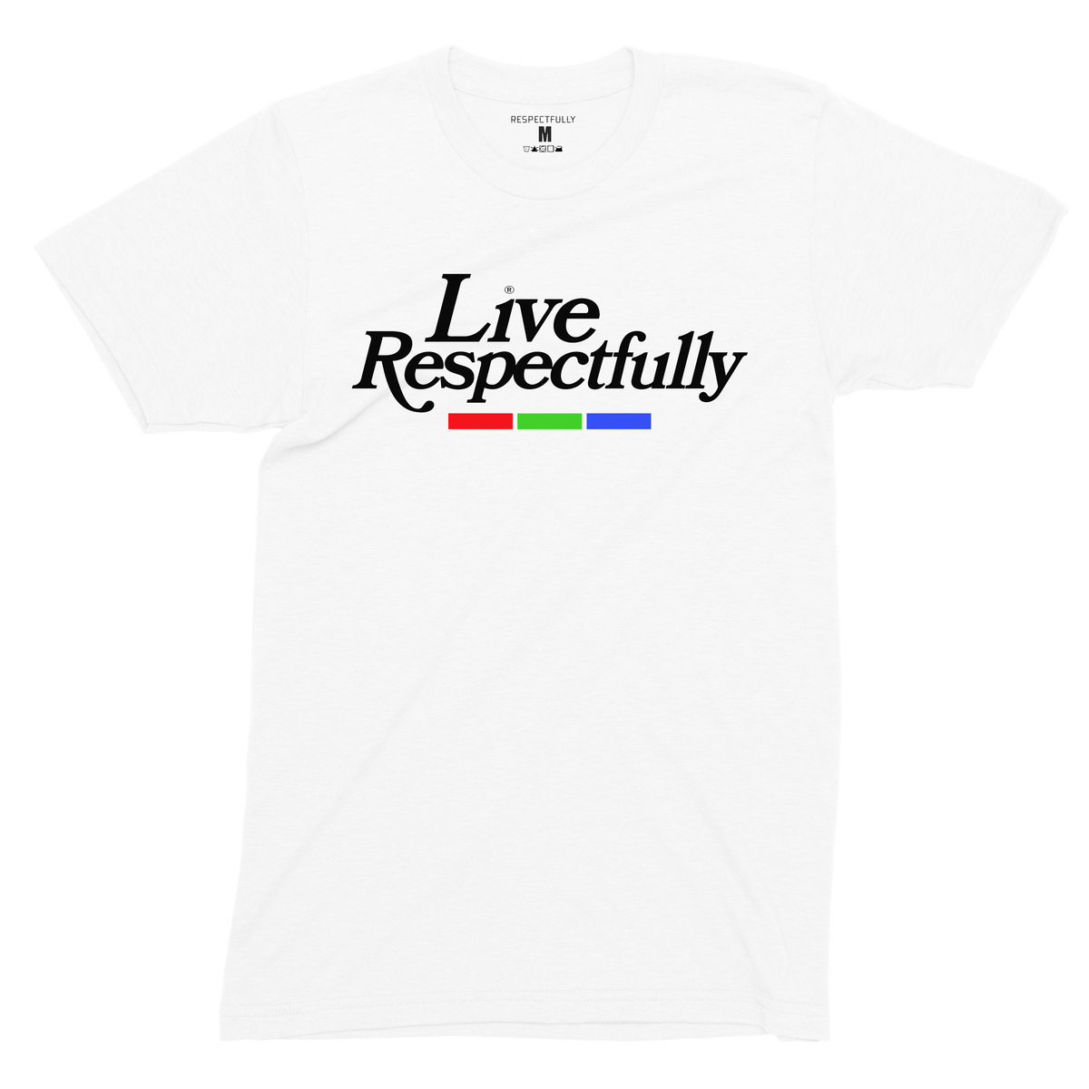 Live Respectfully color block tee